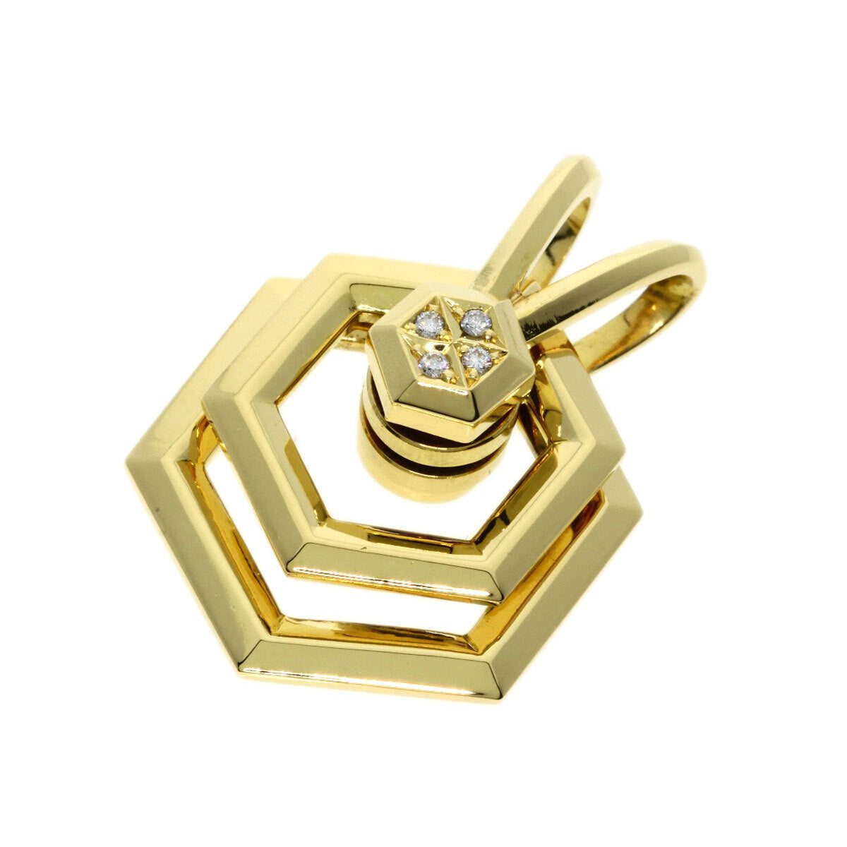 Waltham Pendant Top Diamond K18 Yellow Gold