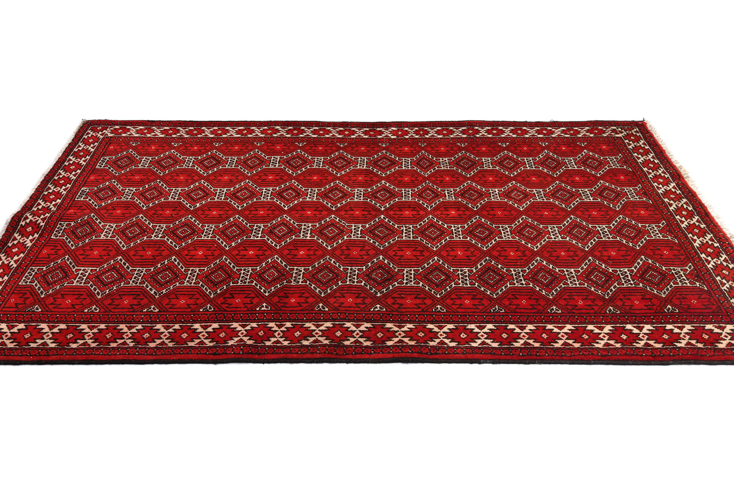 Handmade Antique Tribal Rug Allover Design