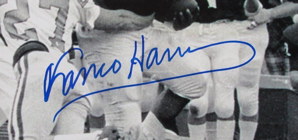 Franco Harris Hof Autographed 16X20 Rare Psu