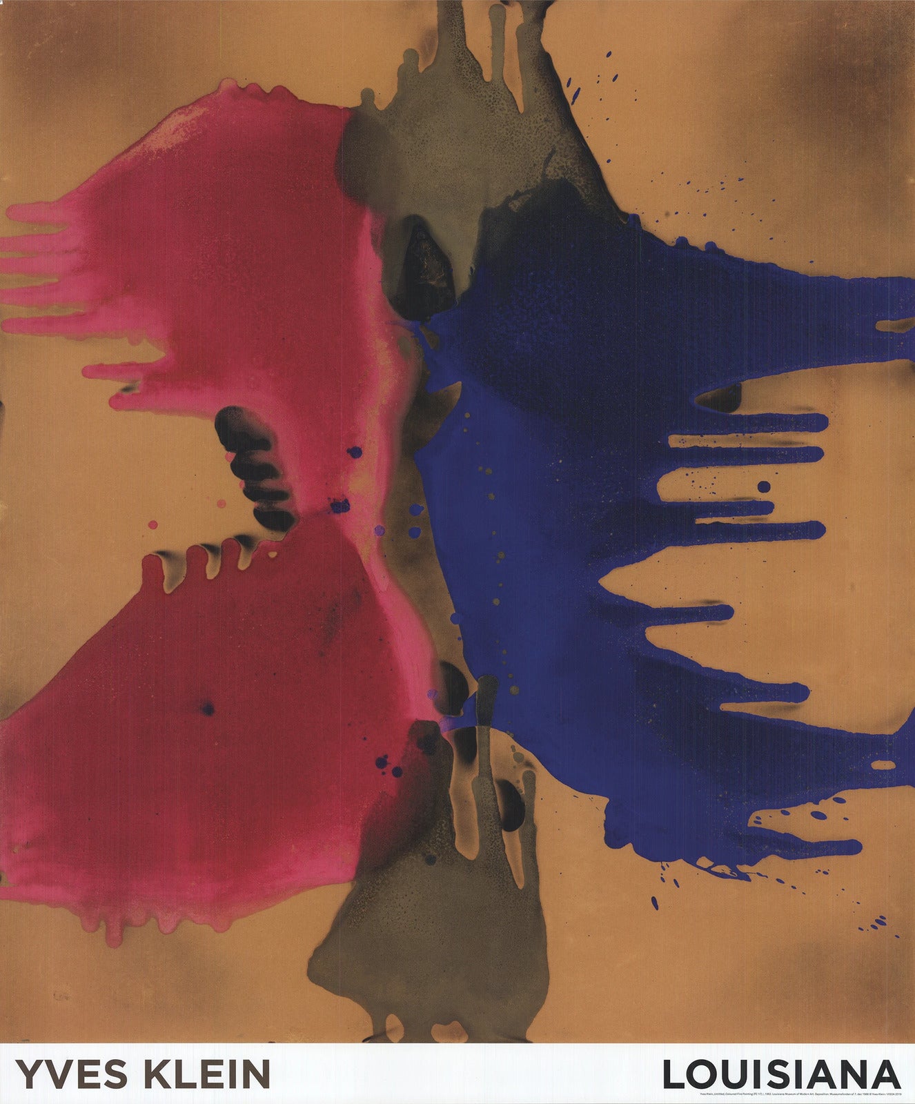 Yves Klein Untitled, Coloured Fire Painting (Fc17) " Offset Lithograph