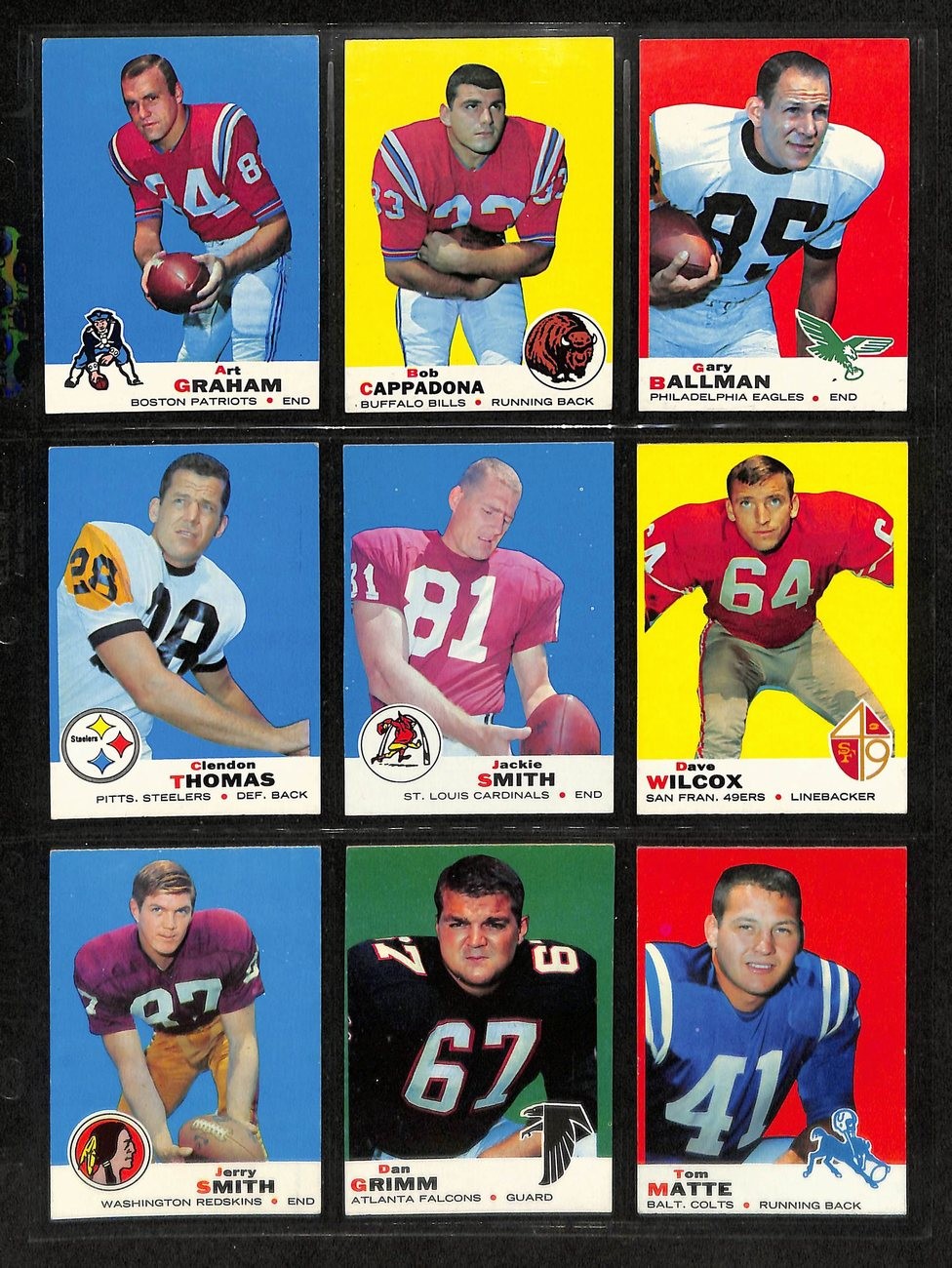 1969 Topps Football Card Complete Set (1-263) Csonka Rc Namath Unitas 197413