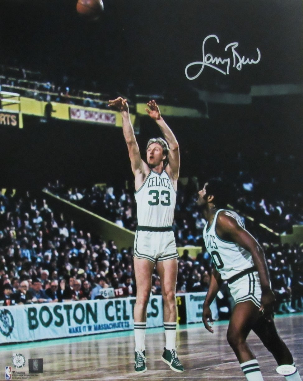 Larry Bird Hof Signed/Auto 16X20 Photo Boston