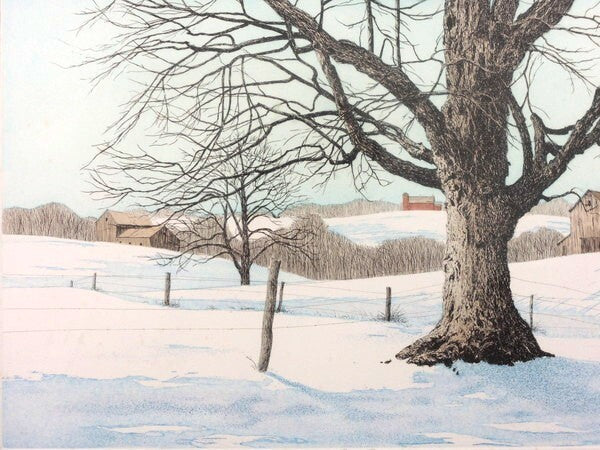 Carol Collette "First Snow" Original Etching