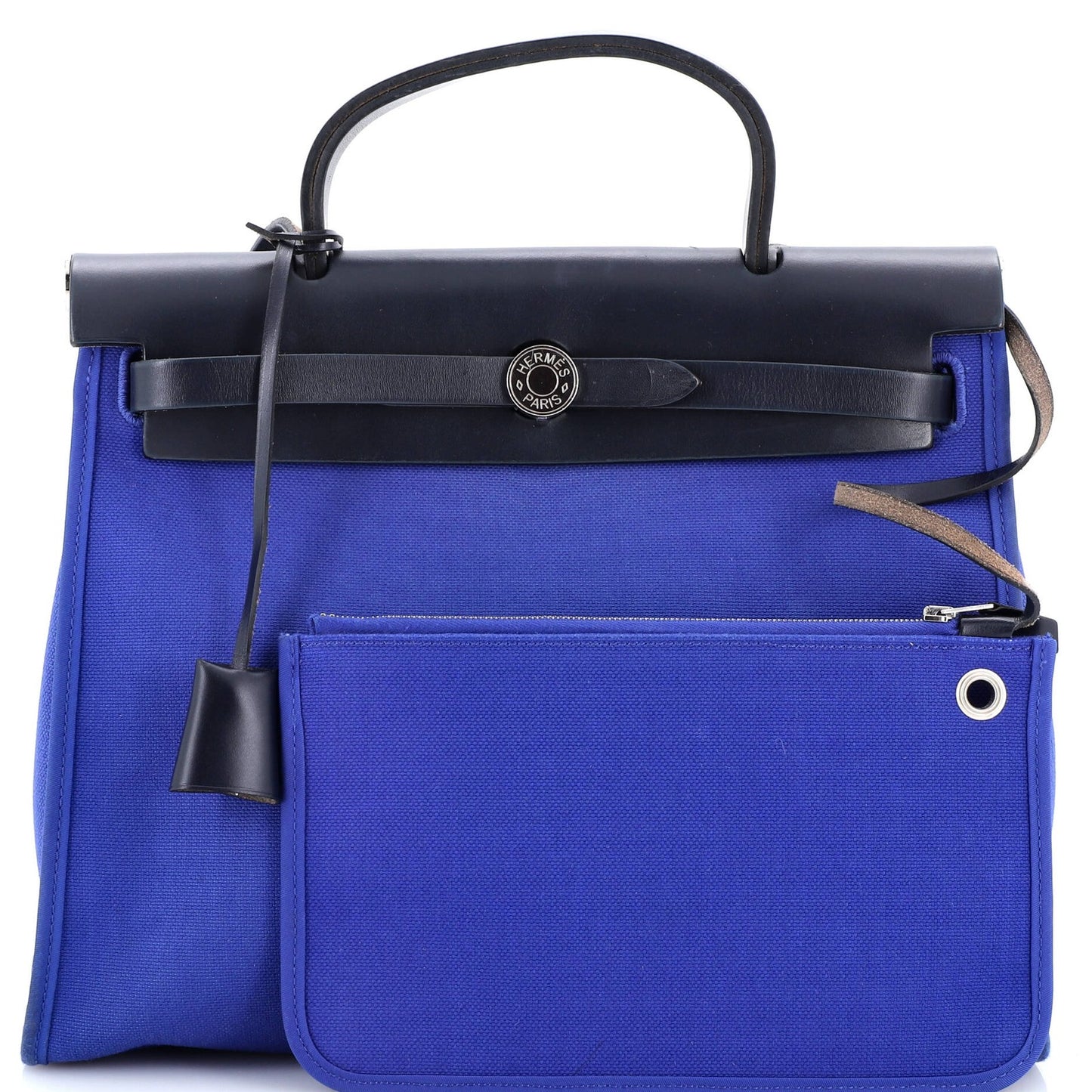 Hermes Herbag Zip Leather And Toile 31