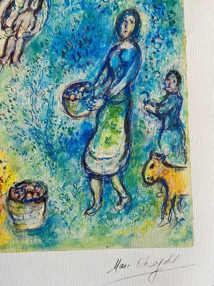Marc Chagall Lithograph Coa Original Numbered