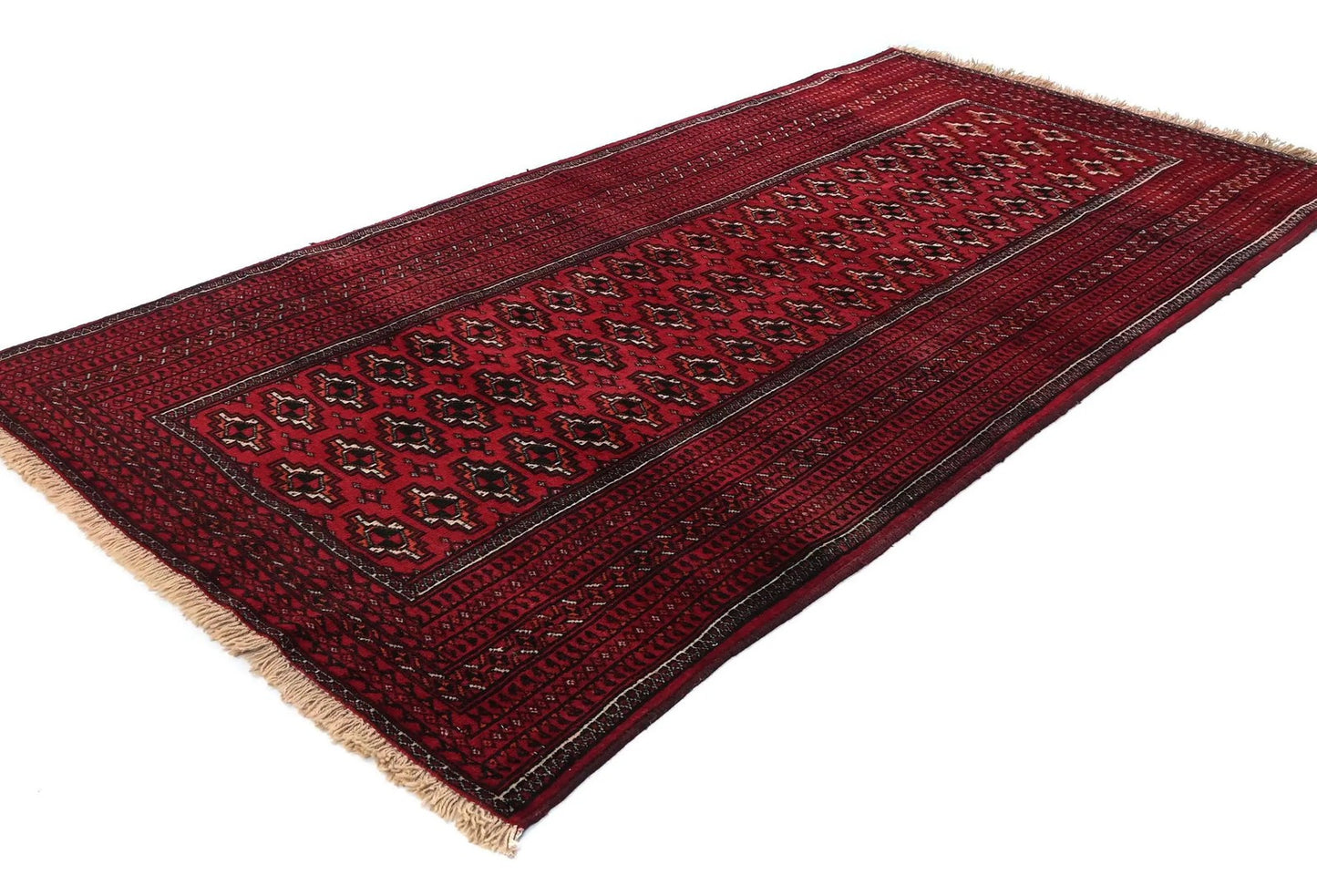 Hand-Knotted Vintage Style Tribal Geometric