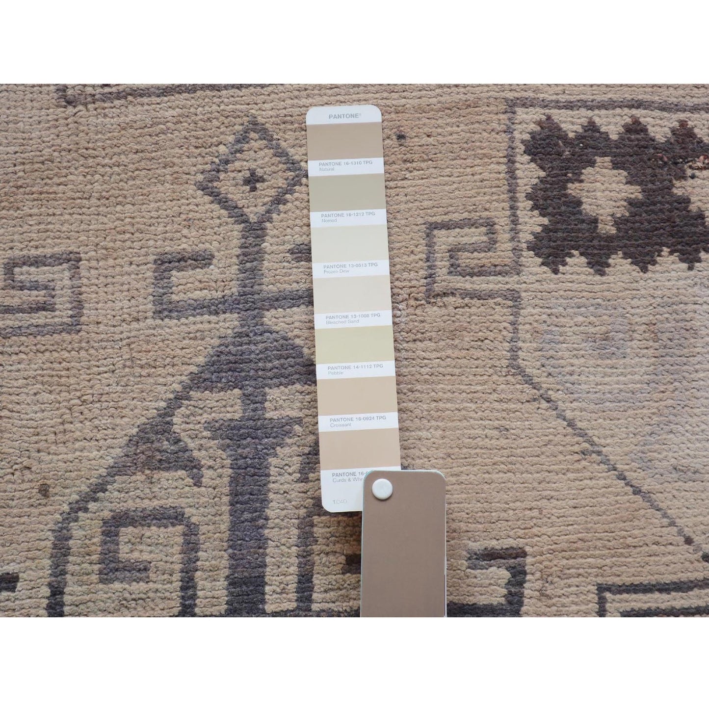 4'9"X9' Natural Colors Gallery Size Farsian Sheeraz Hand Knotted Rug