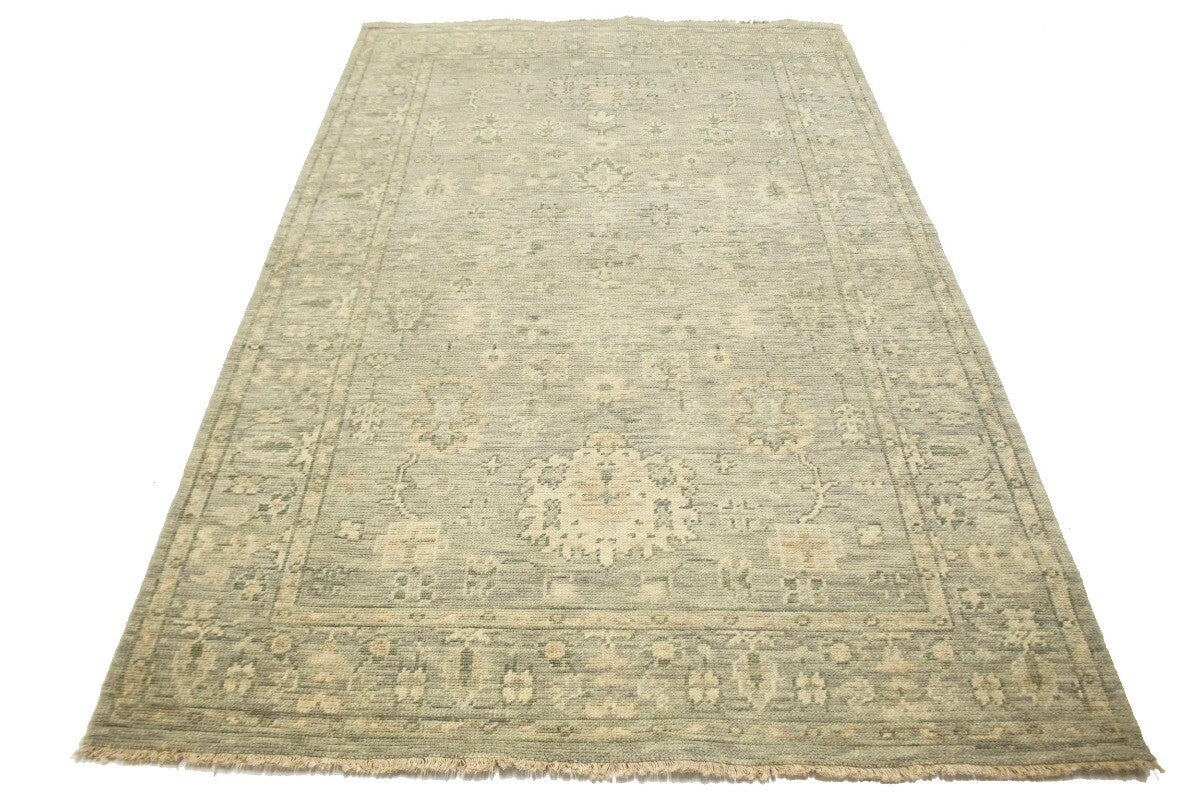 Handmade Vintage Style Oriental Rug Transitional