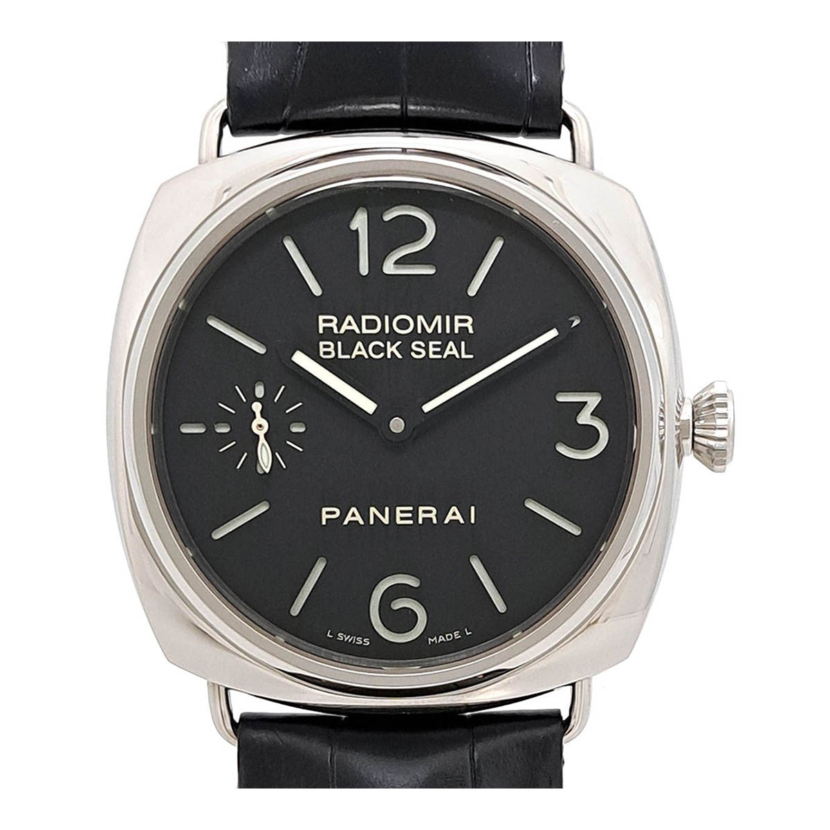 Panerai Radiomir Black Seal Overhauled Pam00183 Black Men'S Used Watch #52020