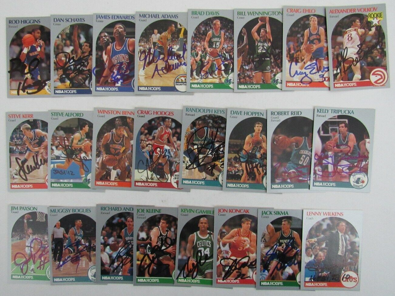 Lot Of 97 - Signed/Autographed 1990 Nba Hoops