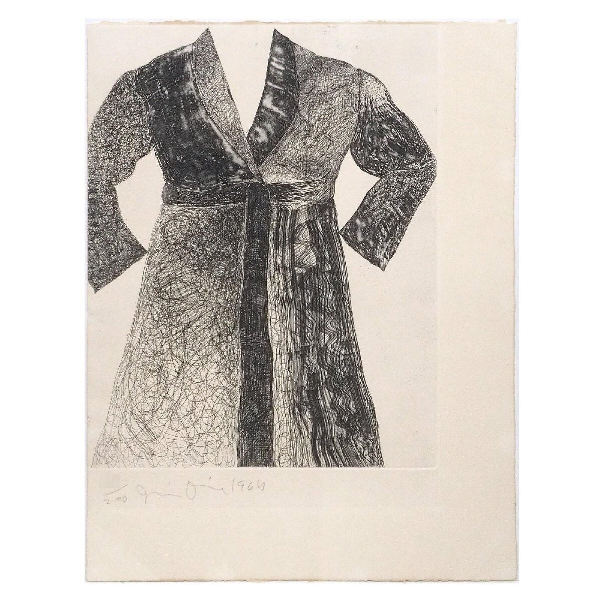 Jim Dine "Self Portrait" Signed Original Etching
