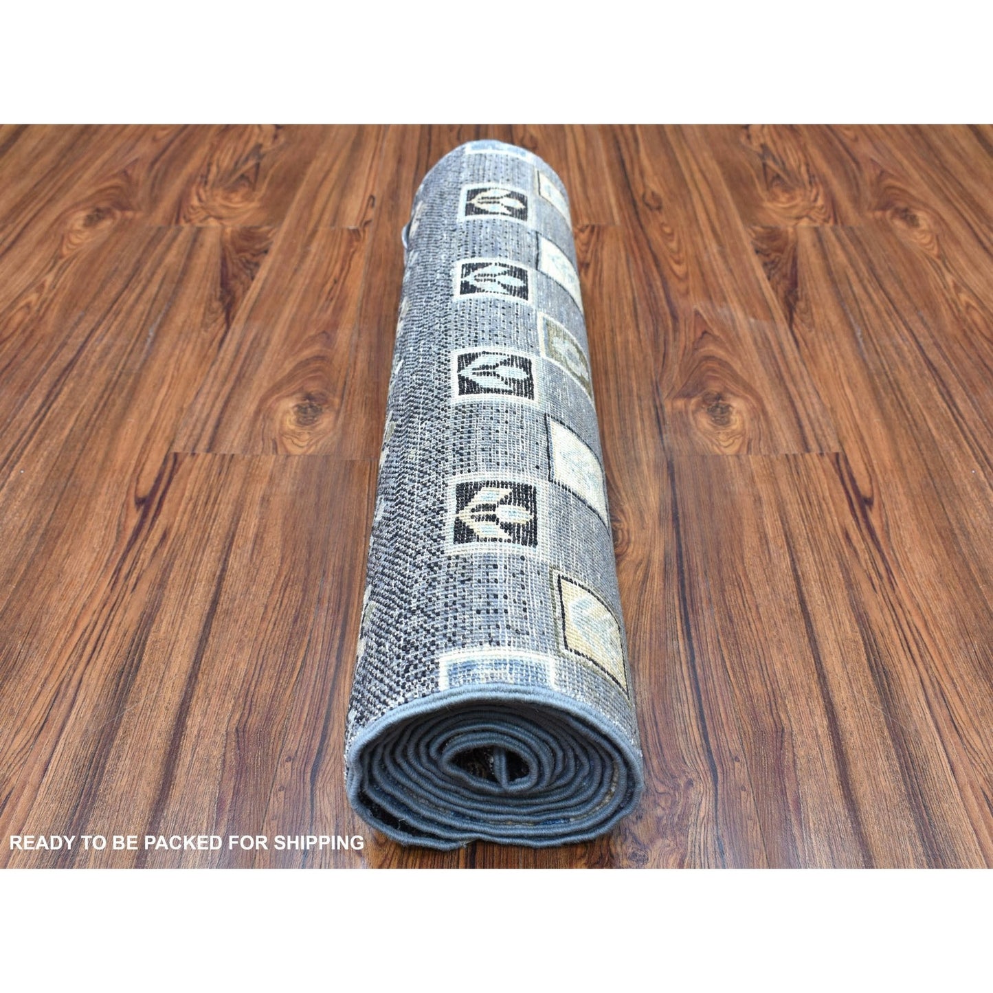 2'4"X9'9" Hand Knotted Kashkuli Gabbeh Pictorial Design Wool Runner Rug
