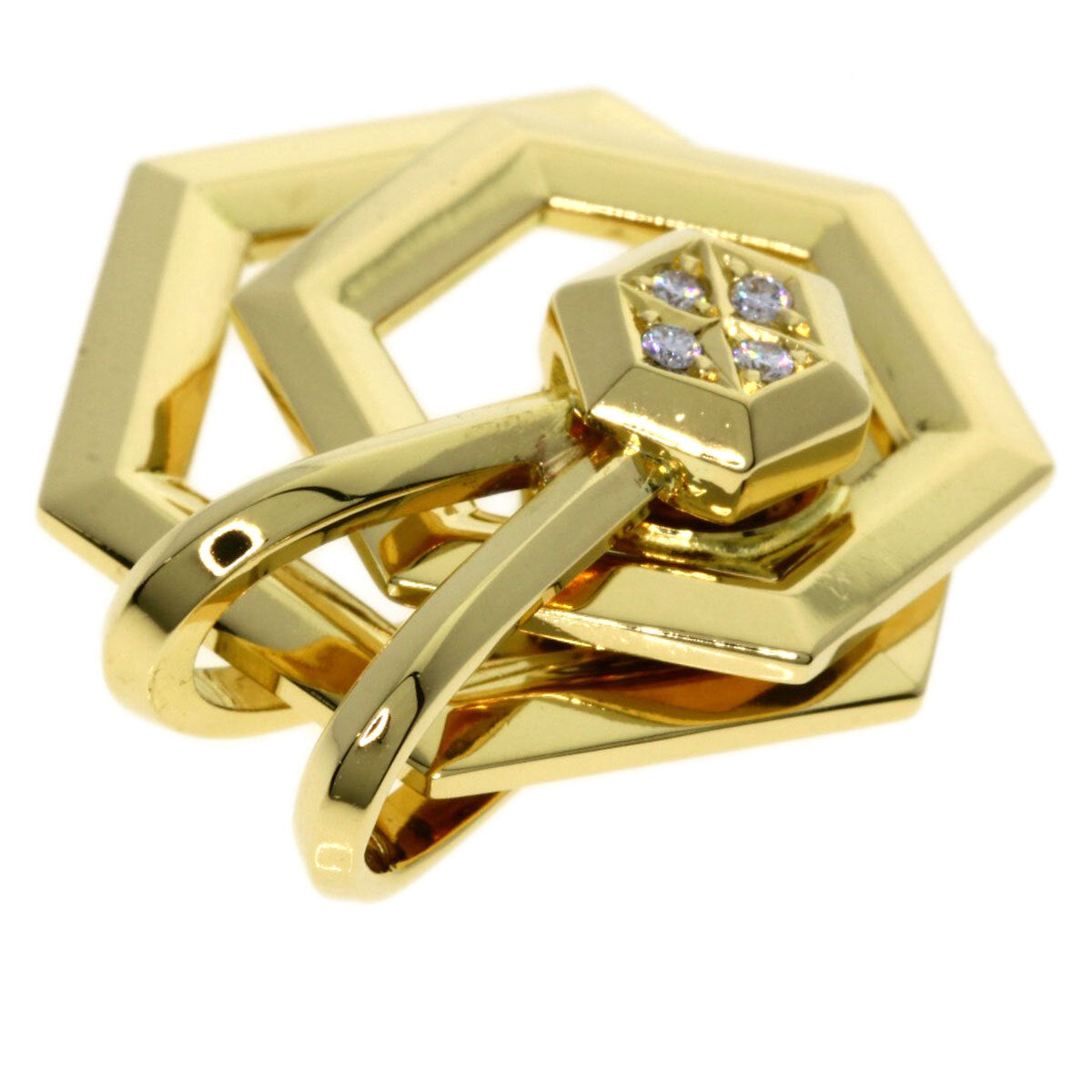 Waltham Pendant Top Diamond K18 Yellow Gold