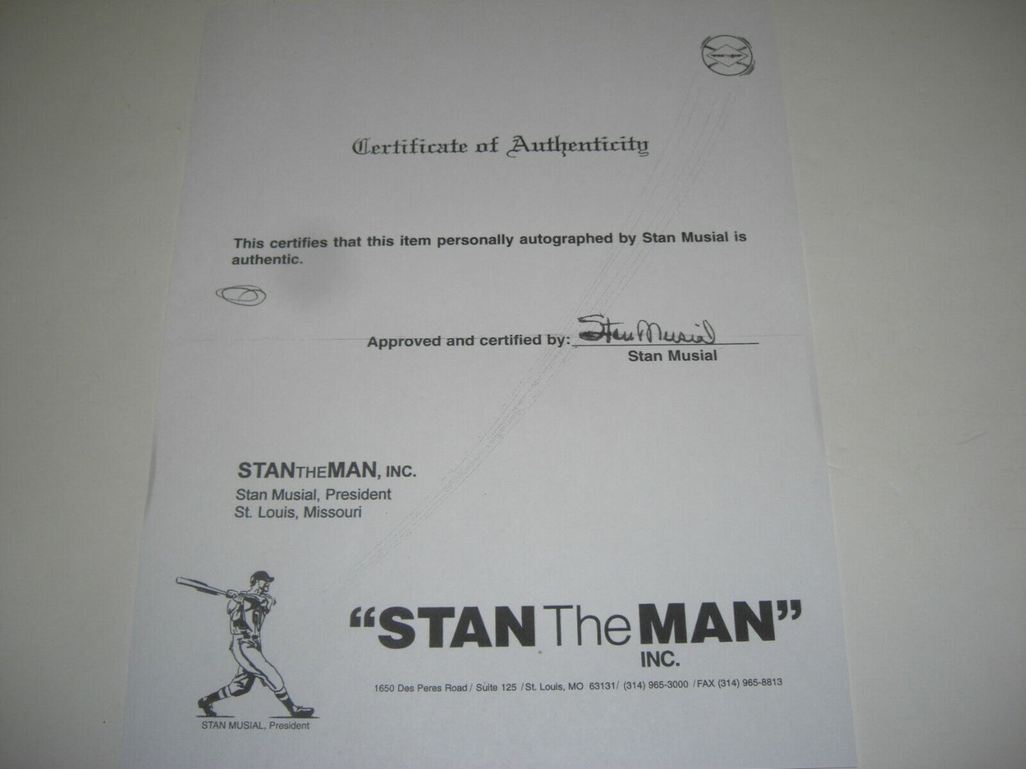 Stan Musial Stlouis Cardinals,Hof 69 Full Stats
