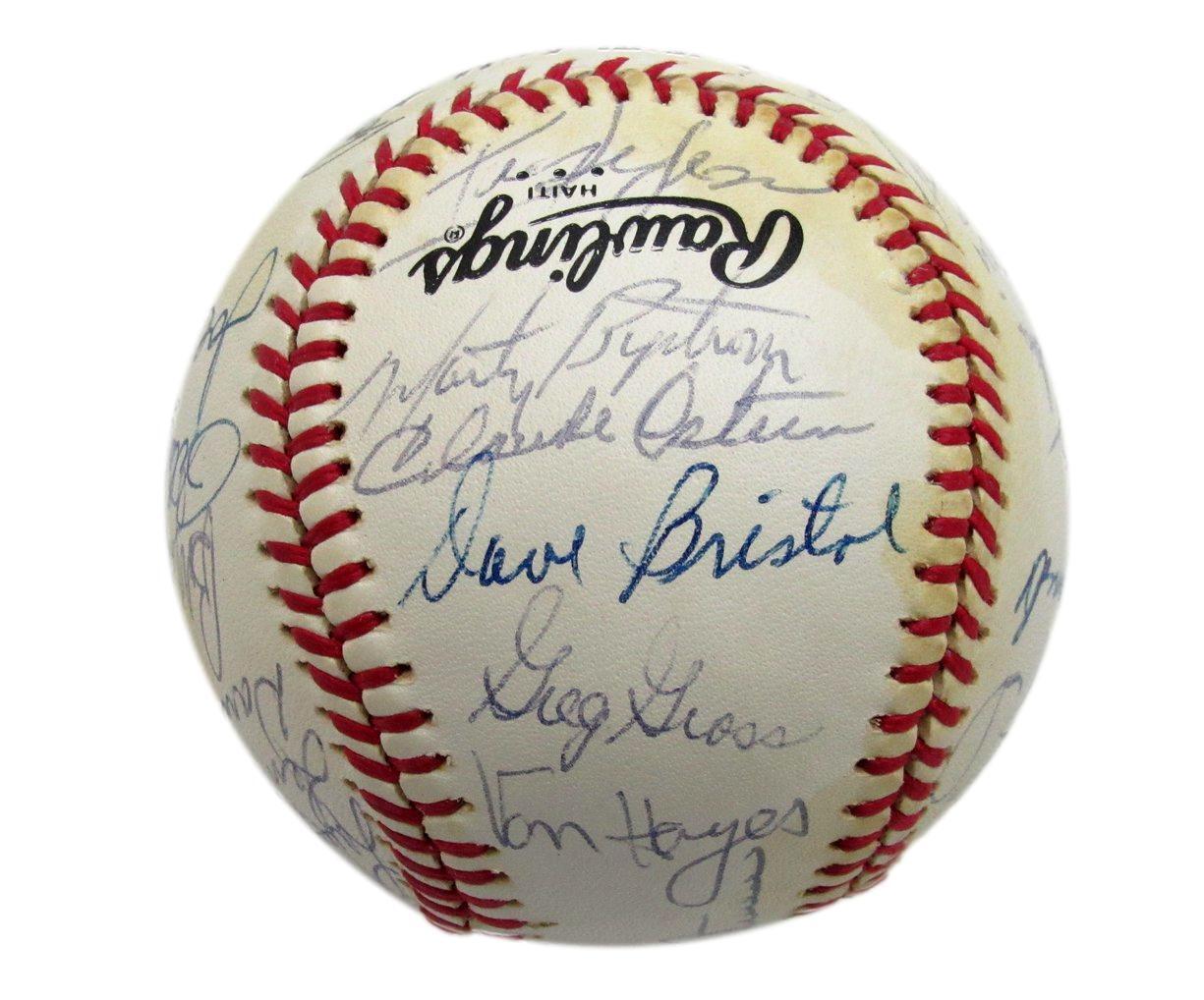 1983 Phillies Nl Champs Team Sign By 27 Onl