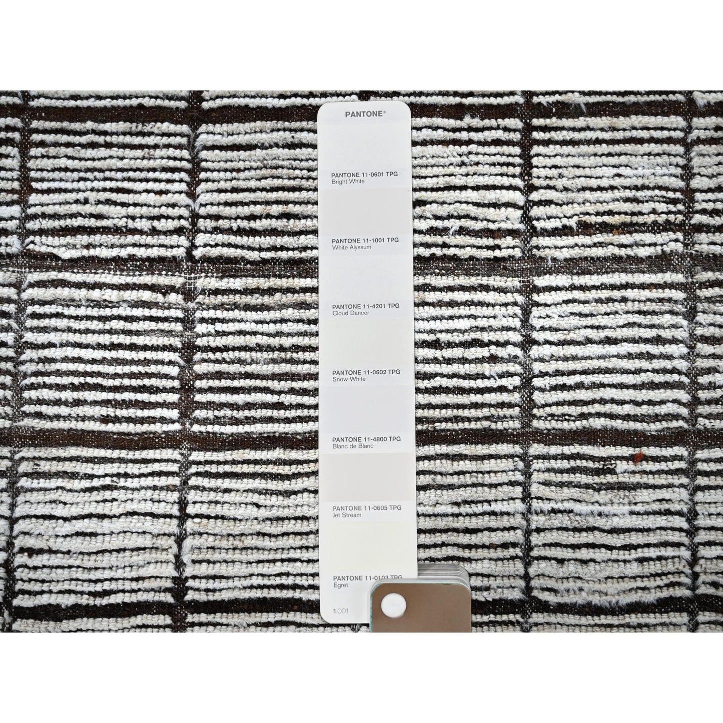 12'6"X15' White Moroccan Weave With Box Design Wool Hand Knotted Xl Rug