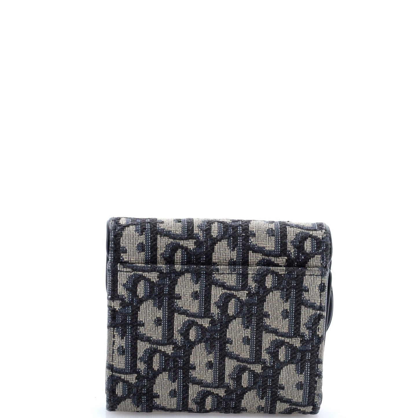 Christian Dior Saddle Flap Wallet Oblique Canvas Mini