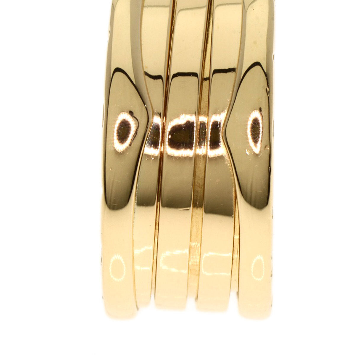 Bvlgari Ring B.Zero1 3 Bands #60 K18 Yellow Gold