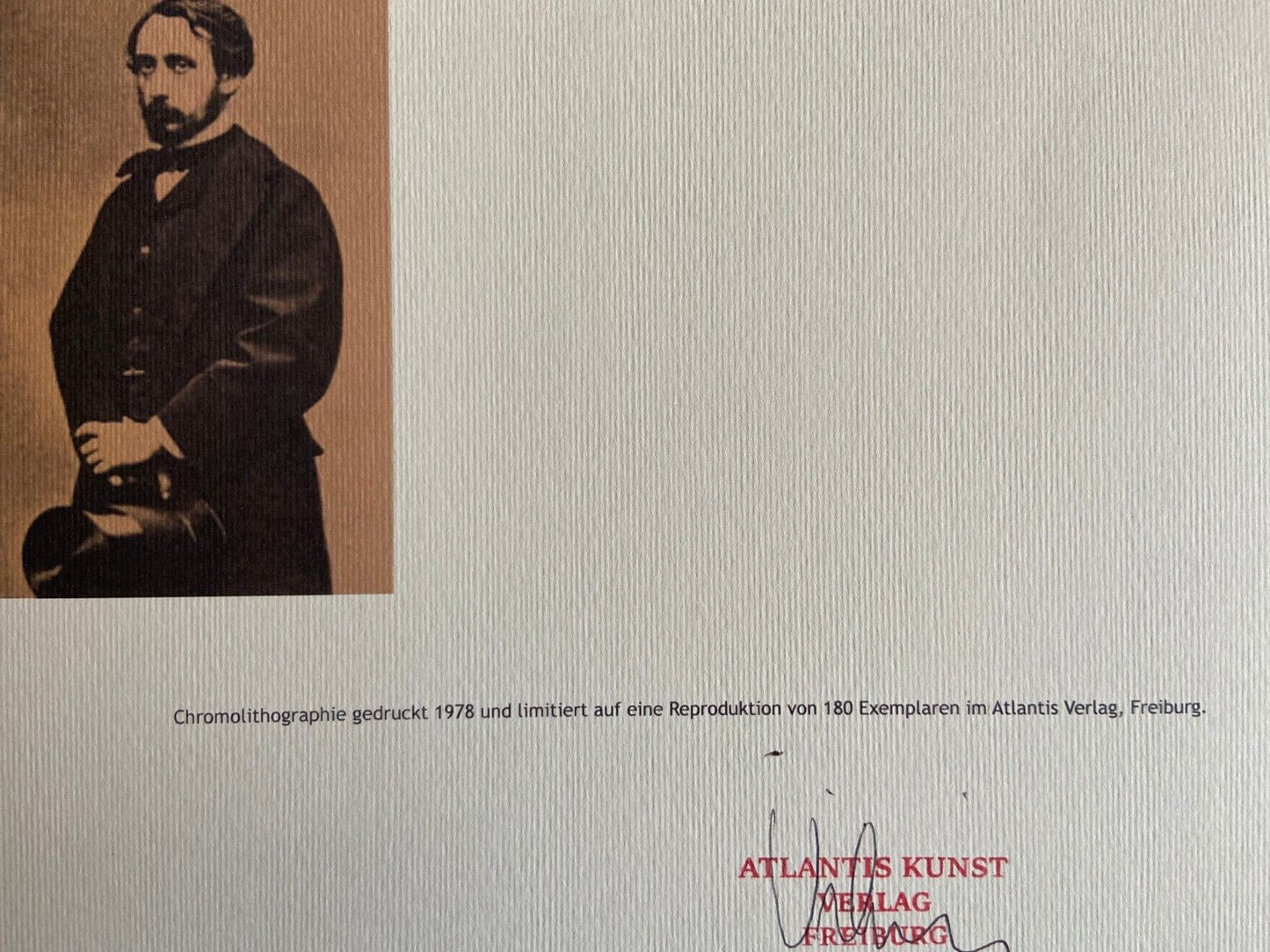 Edgar Degas Lithograph Coa Signed Numbered 180