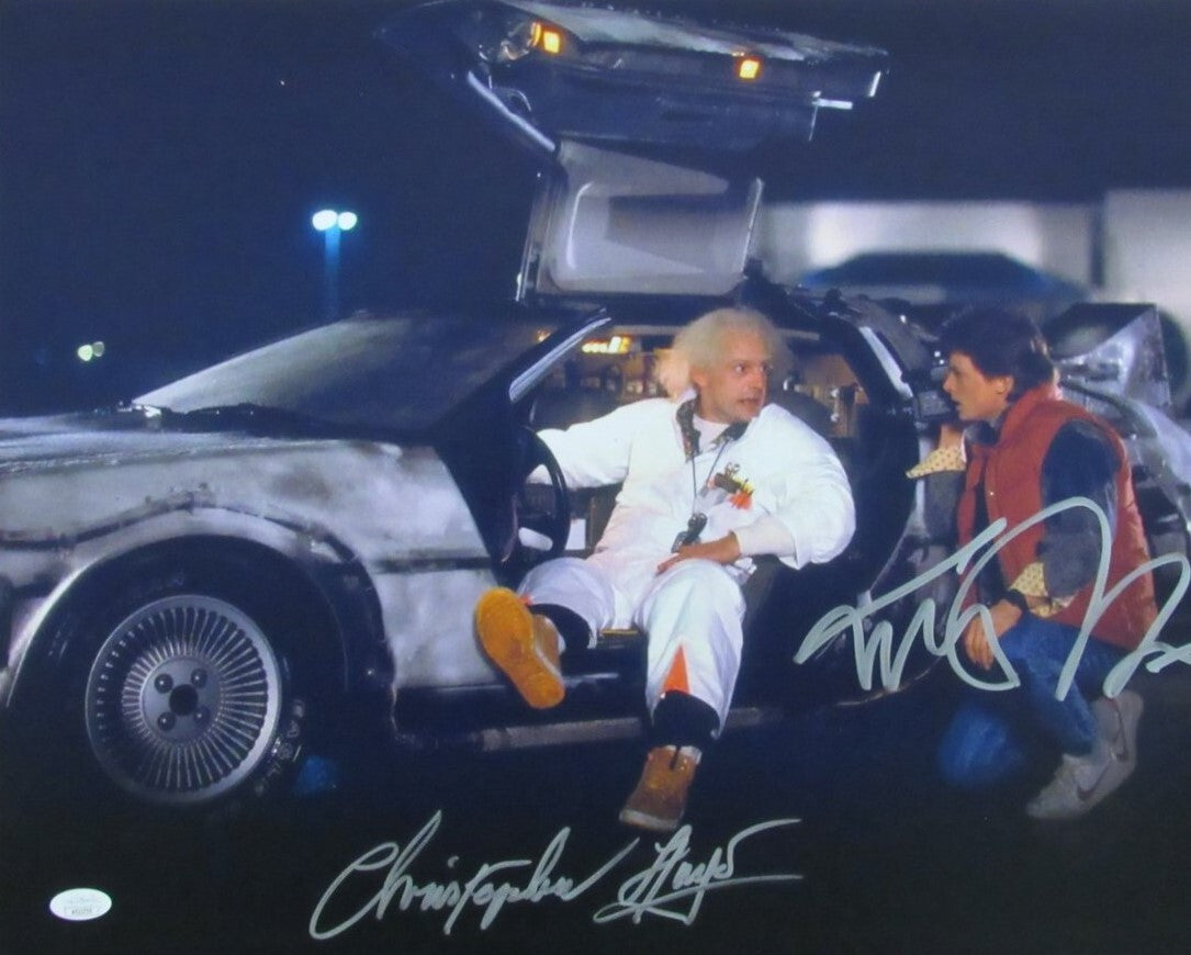 Michael J Fox/Christopher Lloyd Sign/Auto 16X20