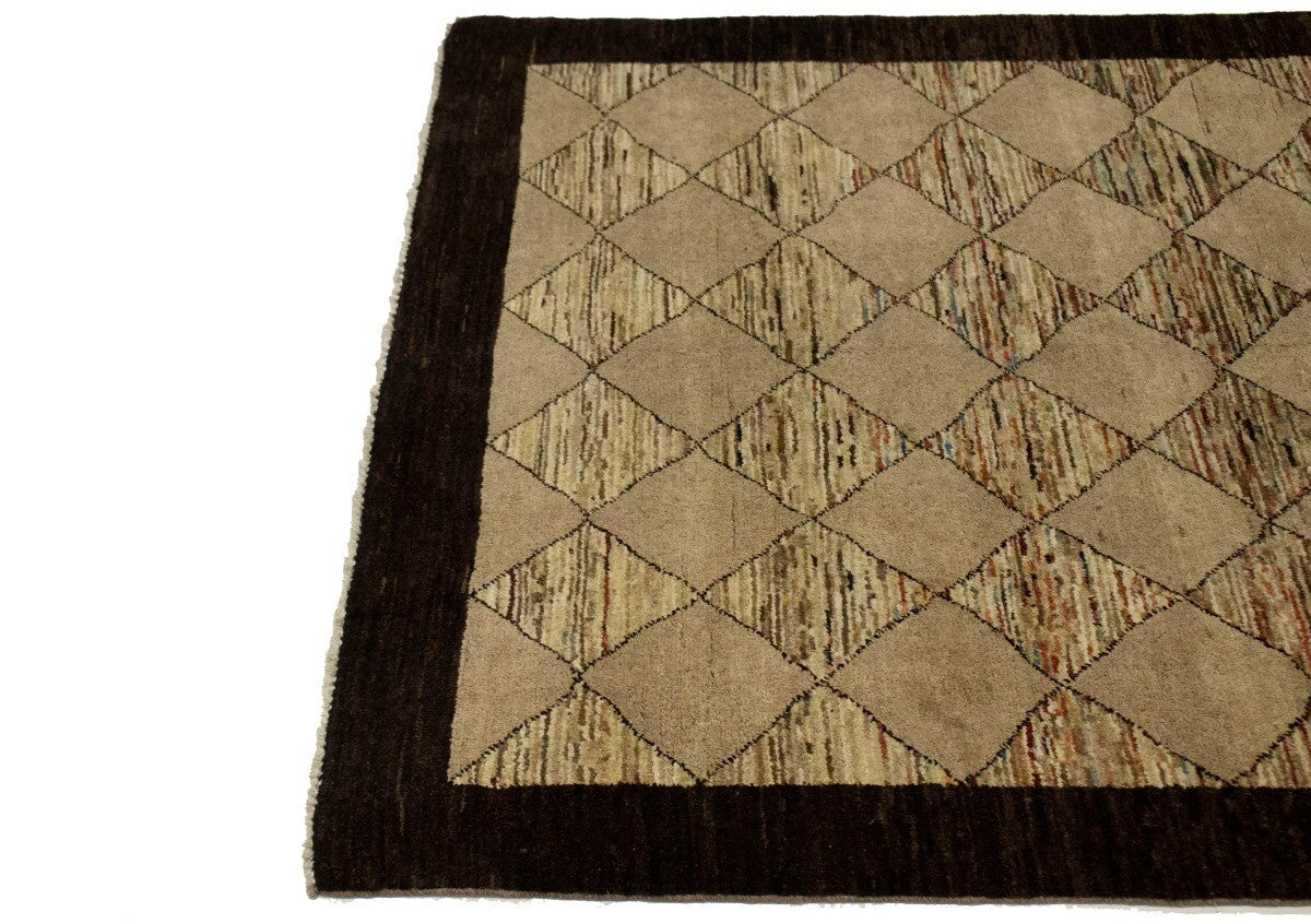 Handmade Gabbeh Chobi Oriental Rug Modern Tribal