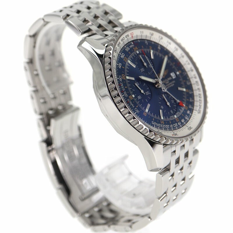 Breitling Navitimer World A2432212 Blue Men'S Used Watch #31125
