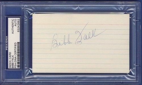 Bibb Falk Texas Longhorns Signed/Autographed 3X5