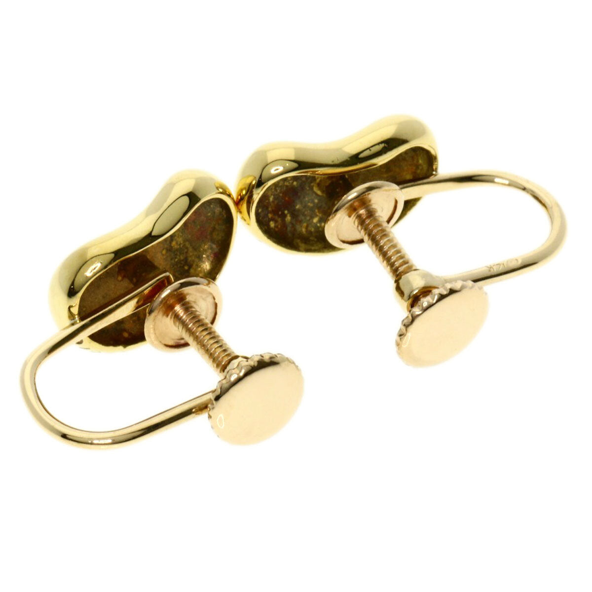 Tiffany&Co. Earring Bean K18 Yellow Gold K14