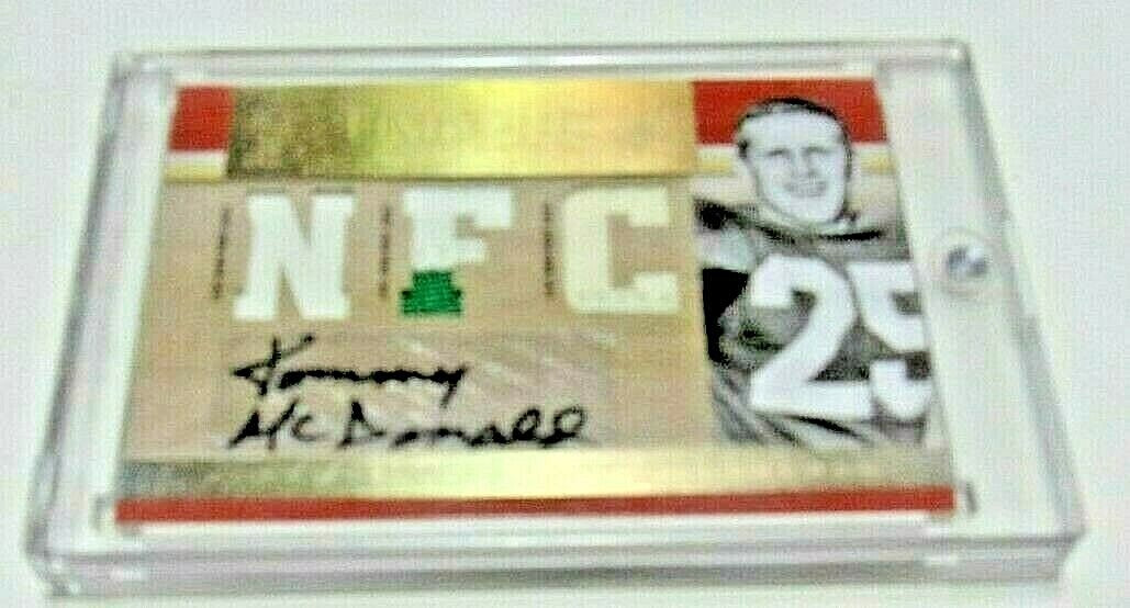 Tommy Mcdonald National Treasures Game Used