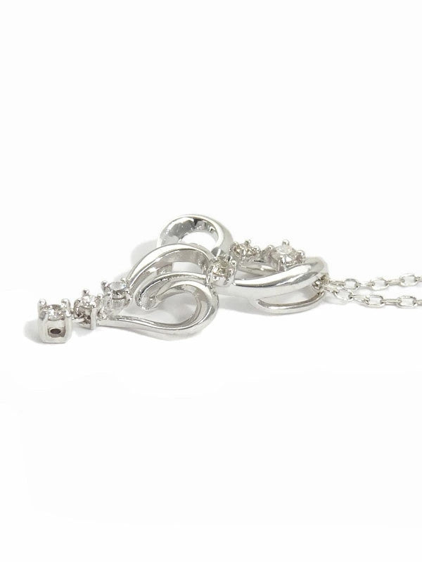 Samantha Tiara Diamond 0.06Ct Heart Motif Necklace K18Wg