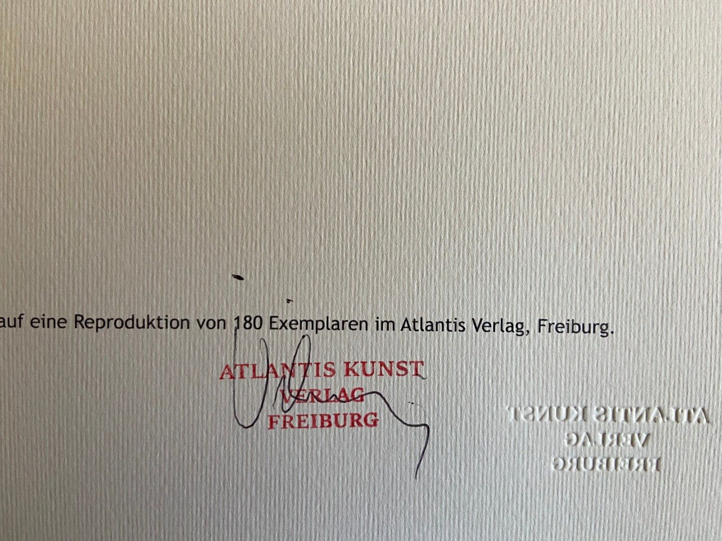 Vincent Van Gogh Lithograph From A Painting Coa Signed Numbered Egon/Schiele