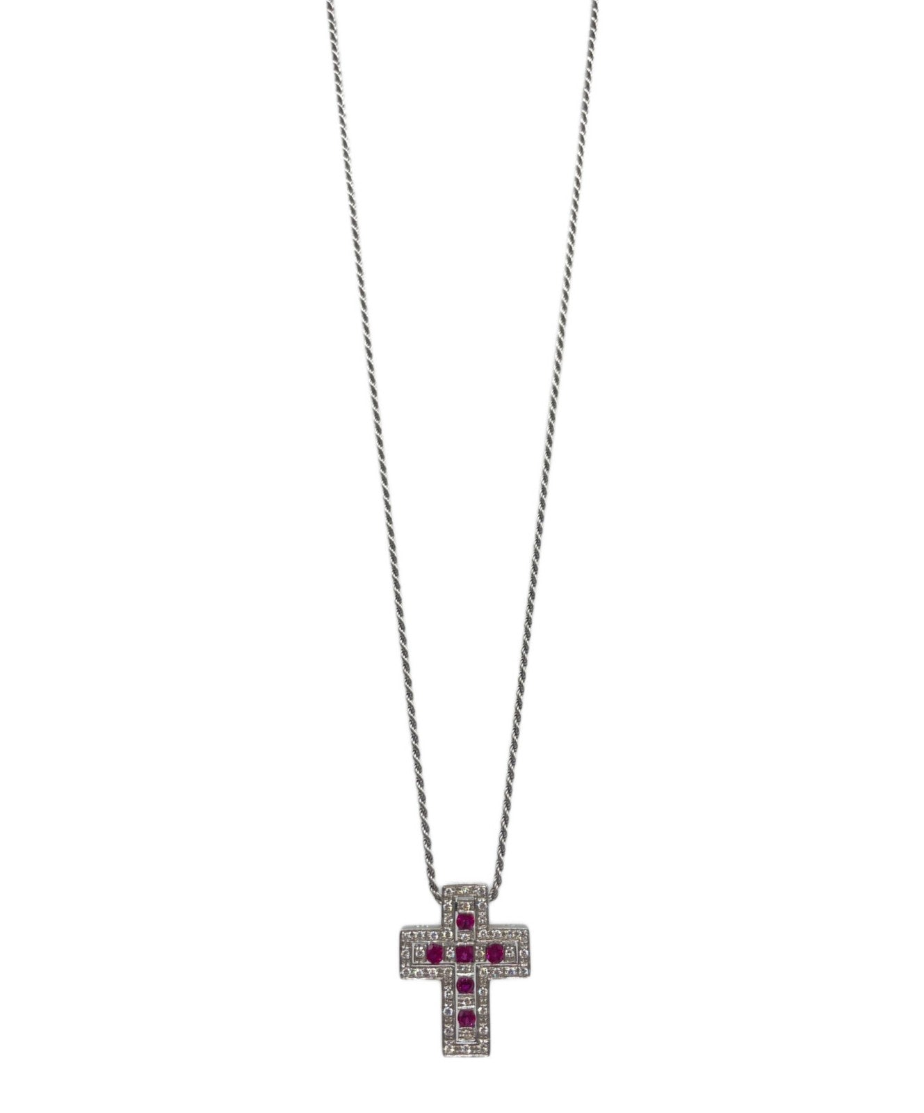 Damiani Belle Epoque Cross Necklace
