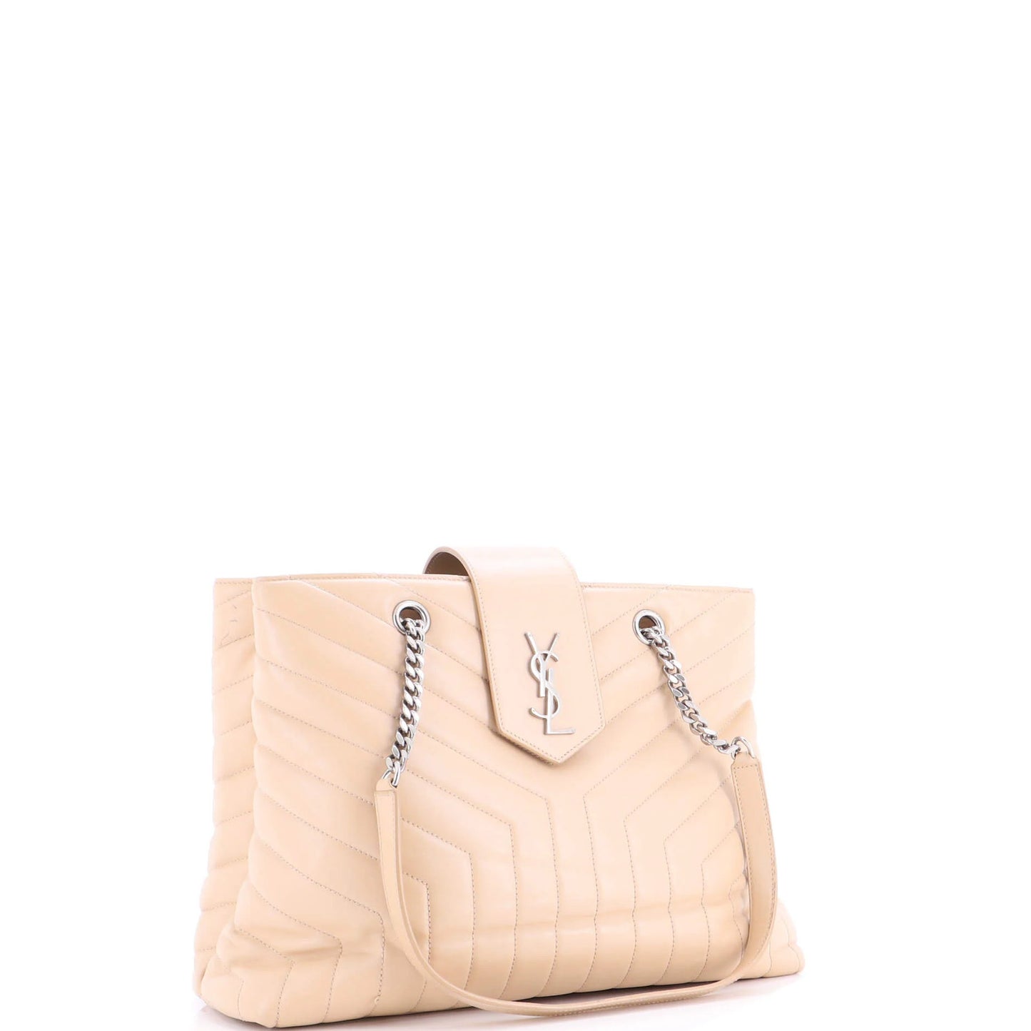 Saint Laurent Loulou Tote Matelasse Chevron Leather Large