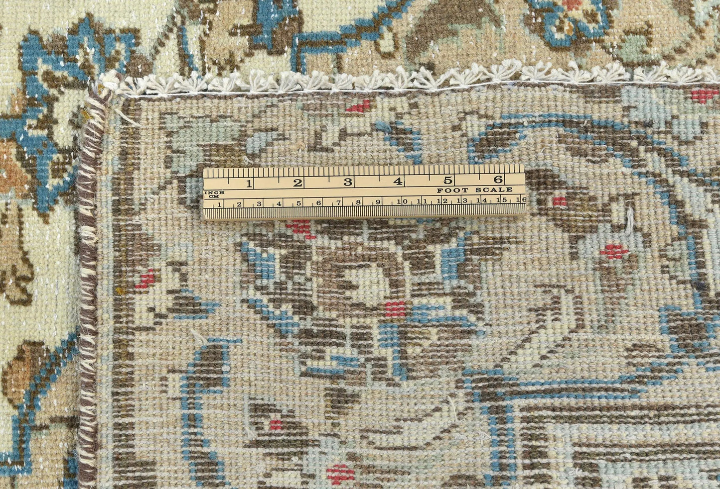 Hand-Knotted Semi-Antique Oriental Rug Muted