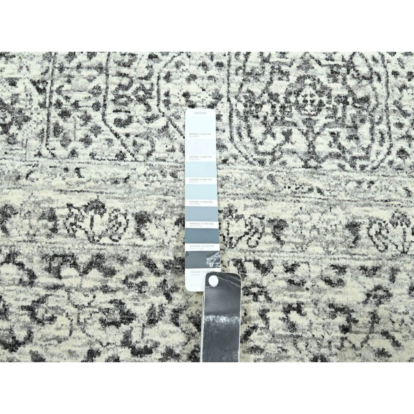 10'X14' Ivory 14Th Century Influence Mamluk Design Hand Knotted Wool Rug