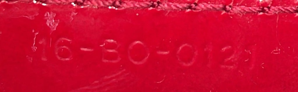 Christian Dior Lady Dior Bag Cannage Quilt Patent Large