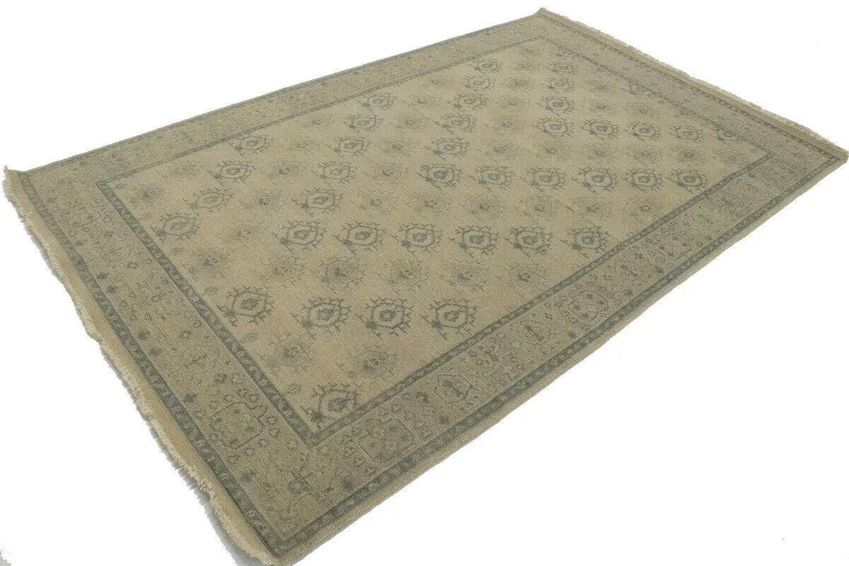 6X9 Ft Handmade Wool Oriental Rug Allover Floral