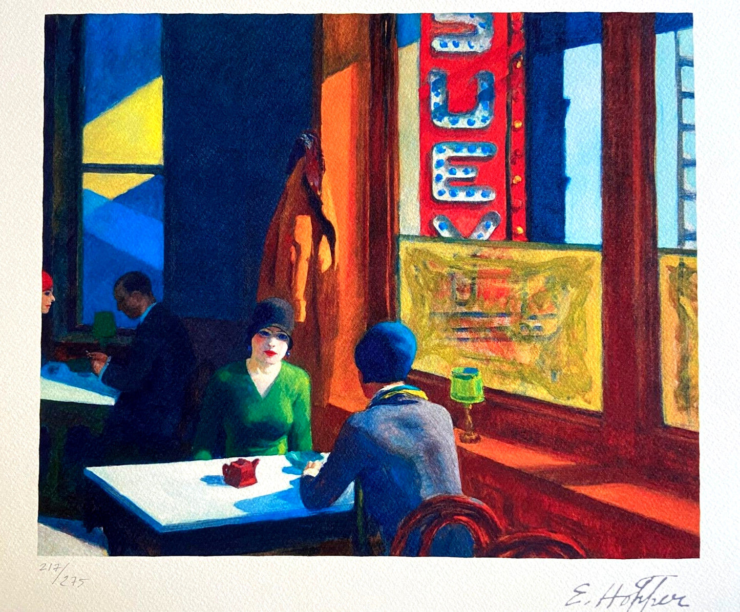 Edward Hopper Lithograph Coa Signed Numbered In Pencil