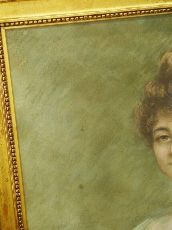 Esther Huillard (France 19C) Original Pastel