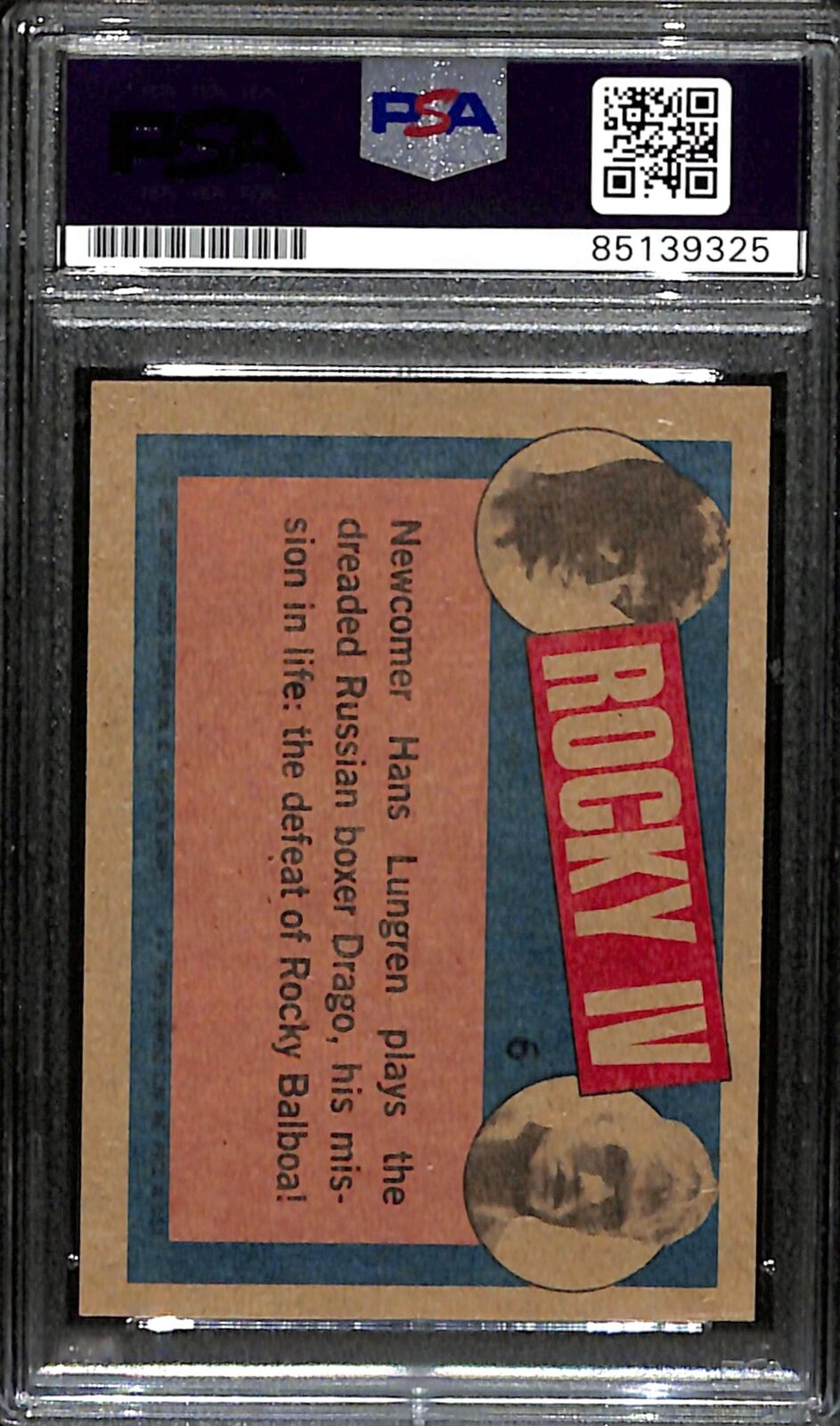 Dolph Lundgren Signed/Auto 1985 Topps Rocky Iv