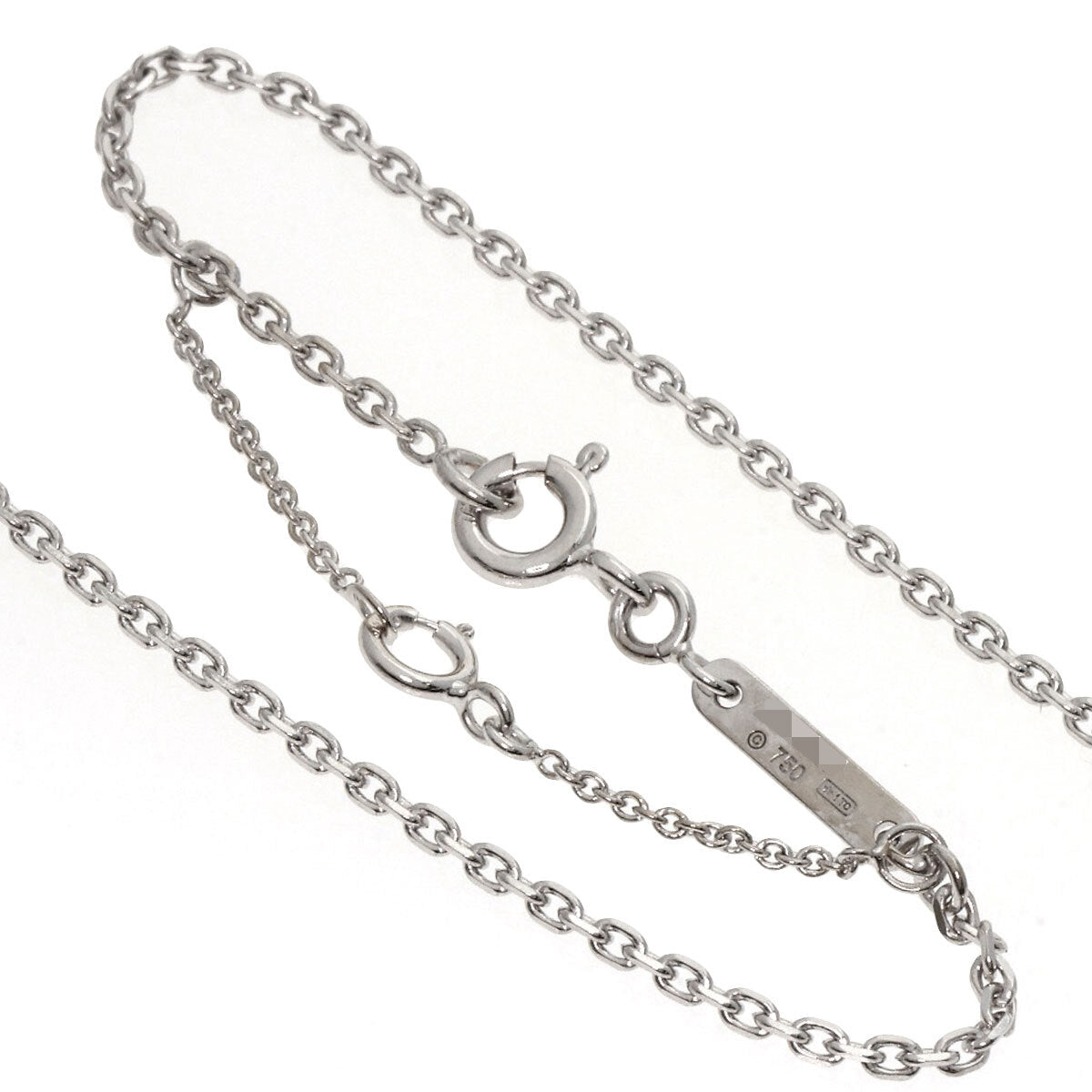 Cartier Necklace C Heart K18 White Gold