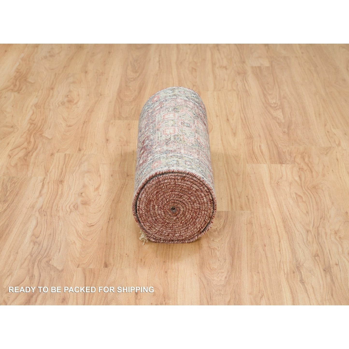 2'8"X21'10" Cordovan Red Extra Soft Wool Pile Hand Knotted Xl Runner Rug