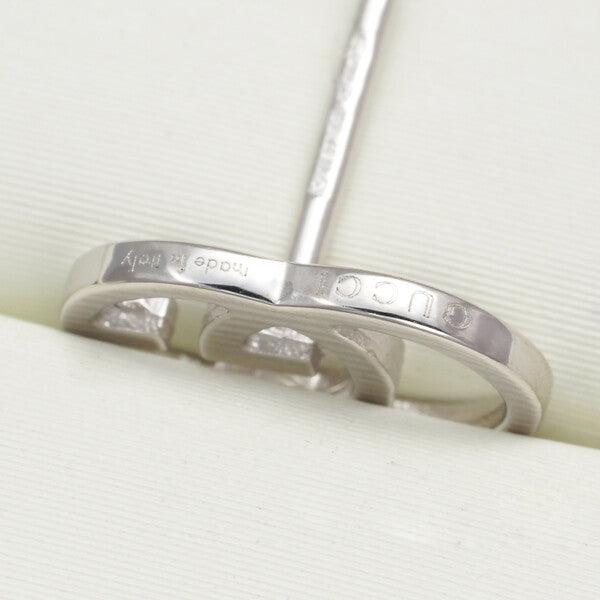 GUCCI Earrings GG Running 18K 750 White Gold
