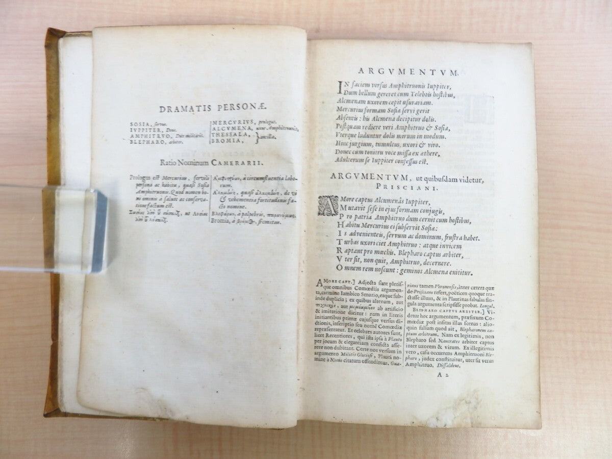 Plaute?M. Acci Plauti Comediae Accedit Commentarius? 1645, First Edition