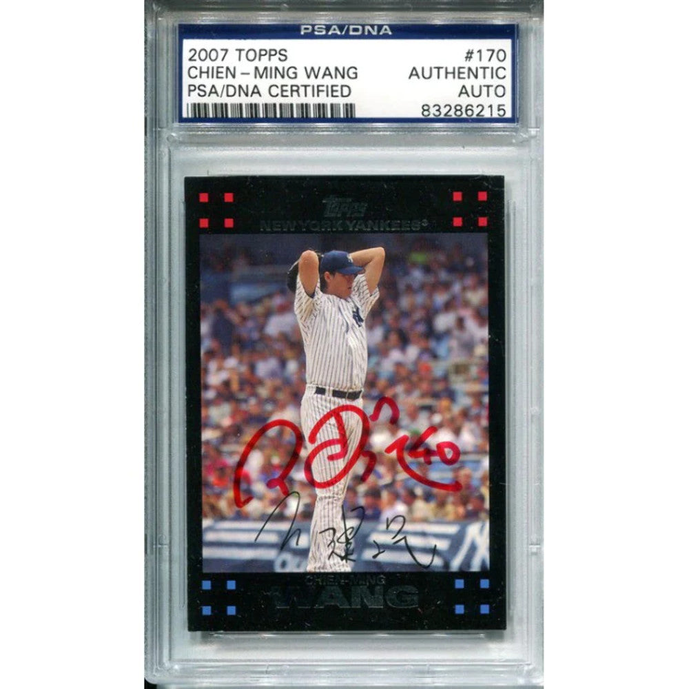 Chien-Ming Wang Autographed 2007 Topps Card