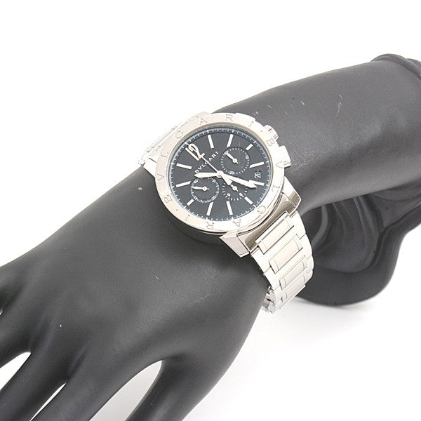 Bvlgari Bvlgari Bvlgari Chronograph El Primero Black Dial Ss Bb41Sch