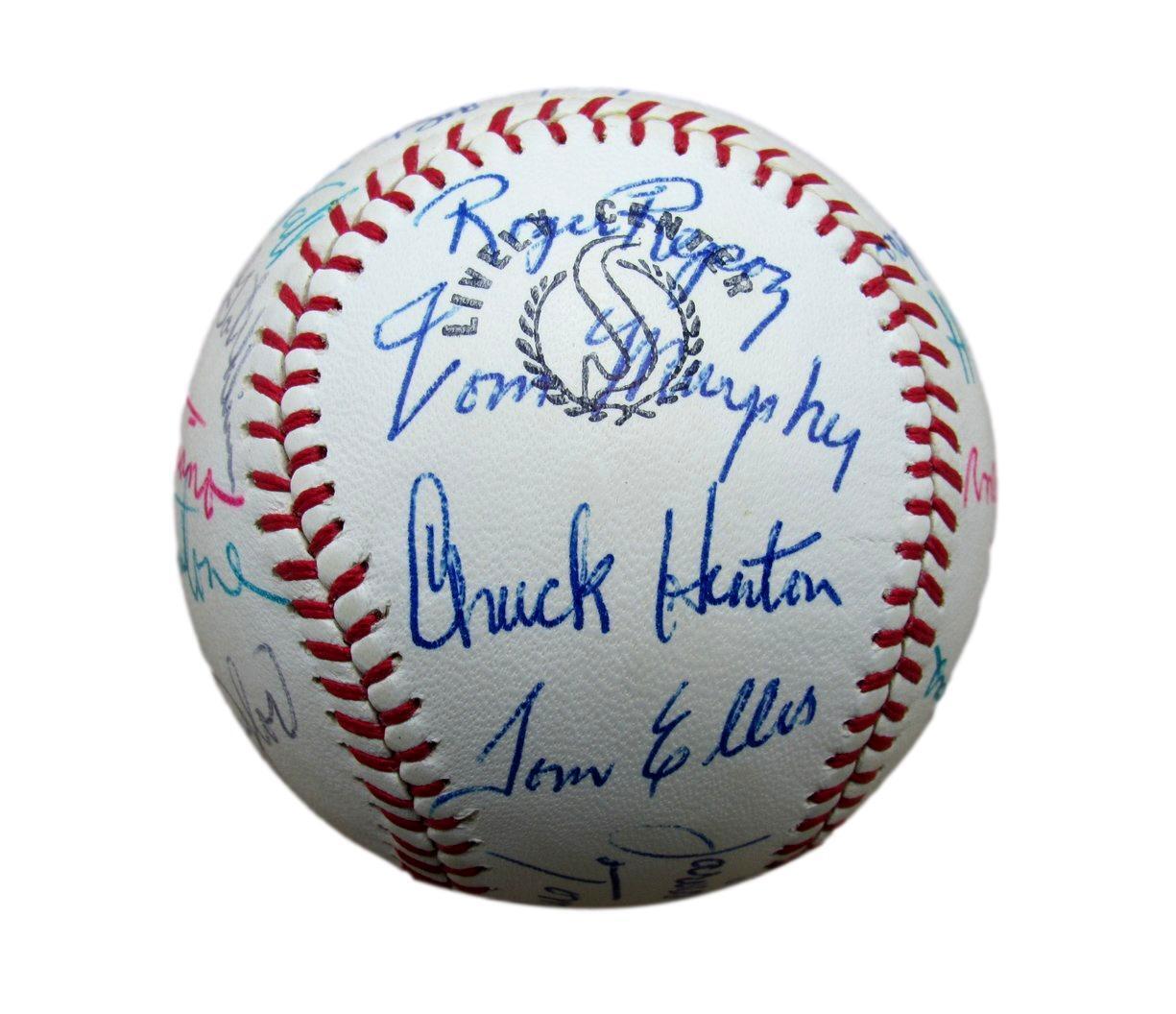 1968 California Angels Team Signed Baseball (23)