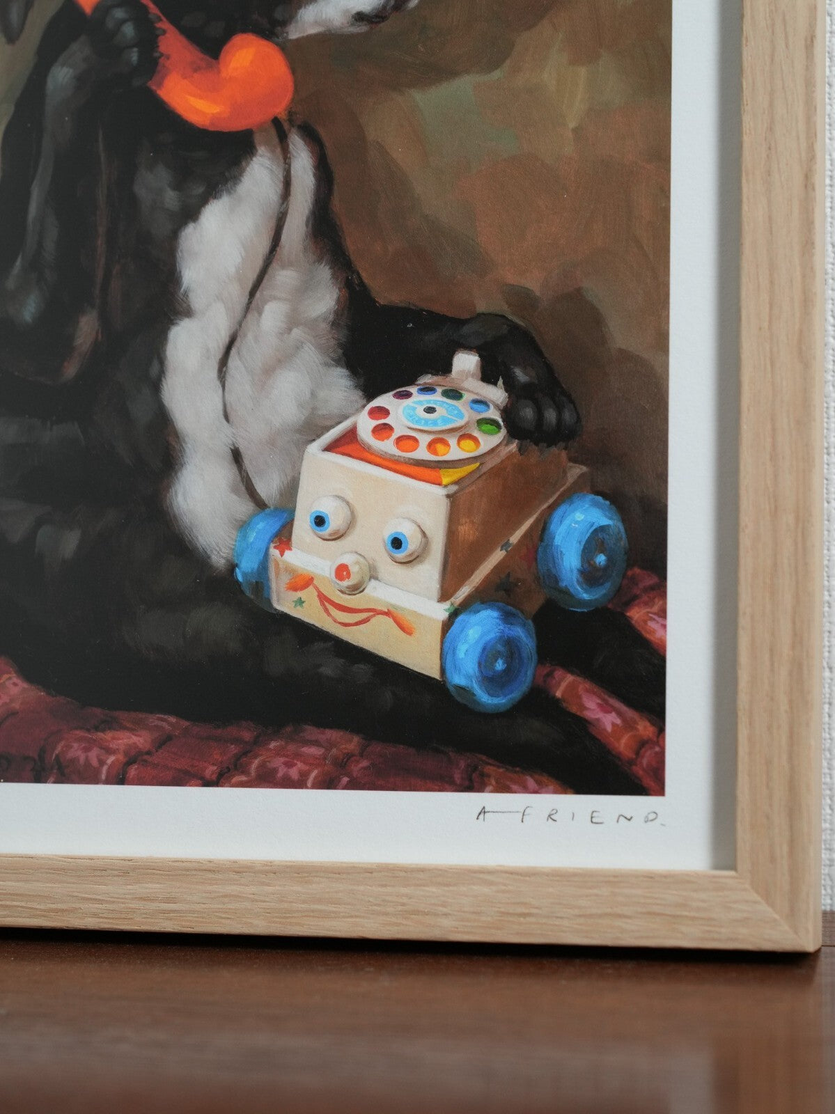 Alison Friend - Dog Framed Signed - Betsy Had