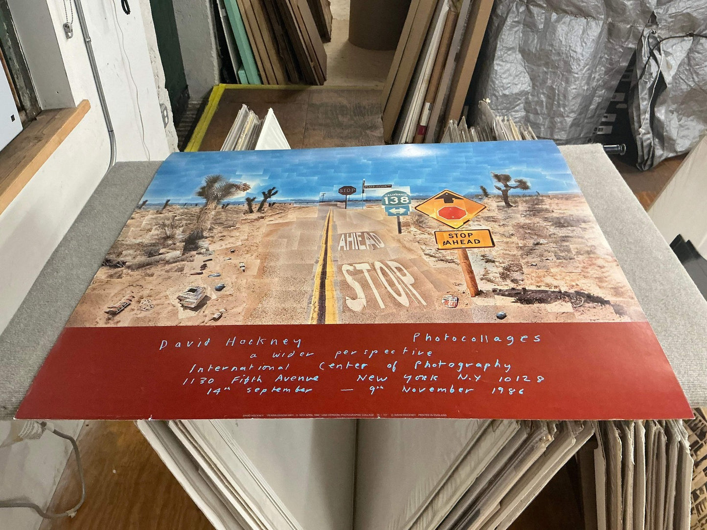 David Hockney Pearblossom Highway " Poster Pop Art Multicolor