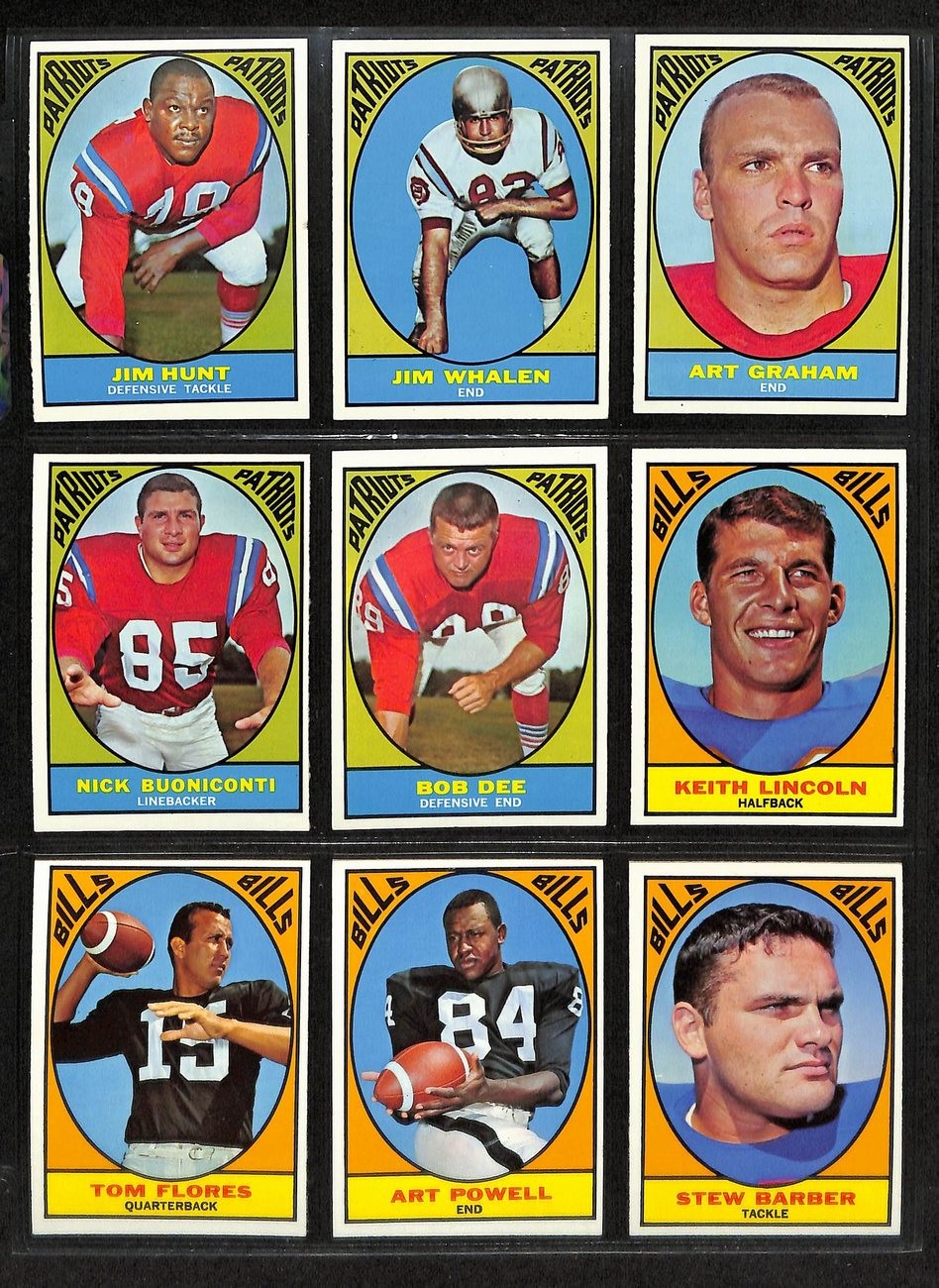 1967 Topps Football Card Complete Set (1-132)